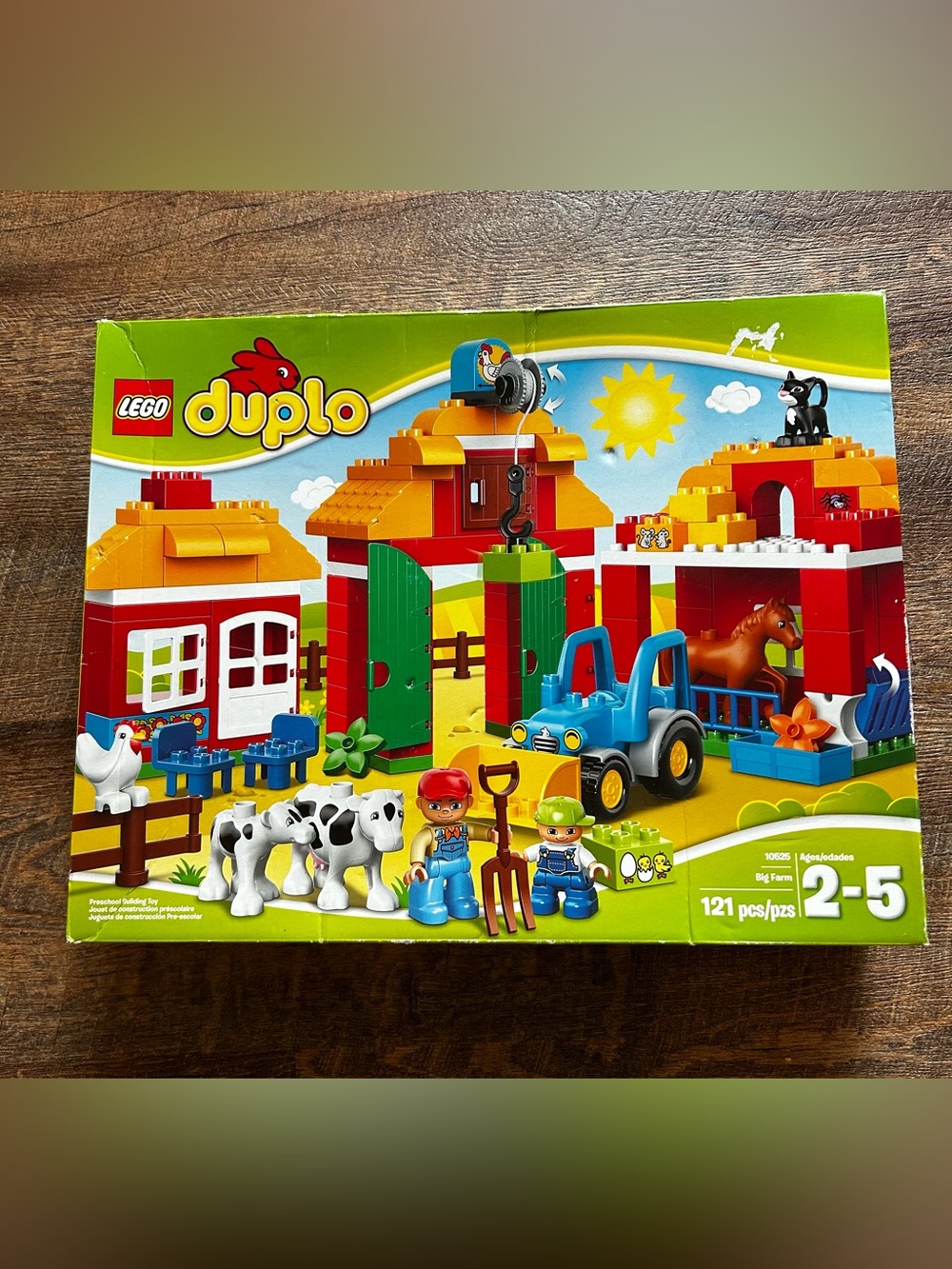 New Sealed LEGO DUPLO Big Farm 10525 - Imperfect Box -Farmer Cow Chicken Tractor